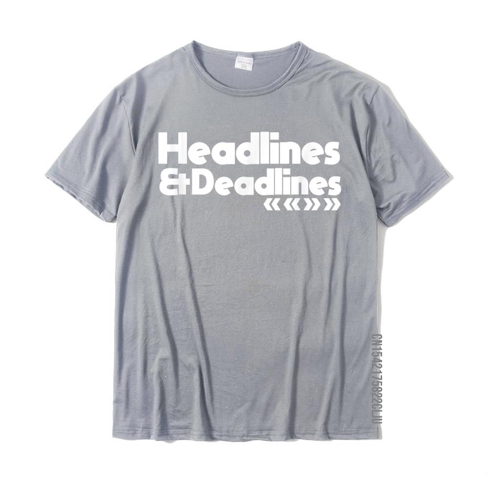 0 Funny Journalist Gift Writers Deadlines Headlines T-Shirt