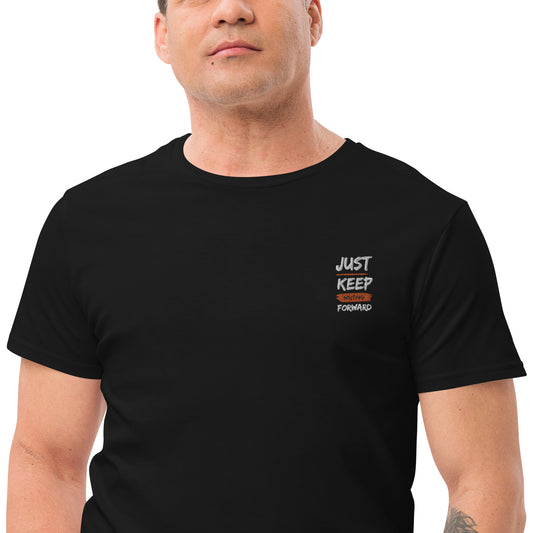 Men's premium cotton t-shirt - JUST KEEP WRITING FORWARD